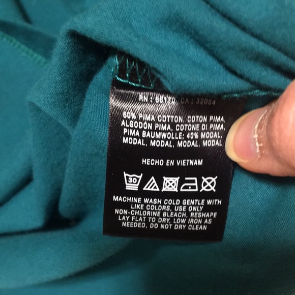 BNWT XS Anthropologie knit asymmetrical cut-out top by Deletta, cotton blend - Picture 8 of 9